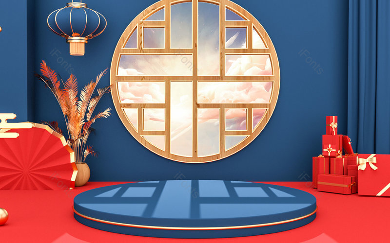 复古C4D立体创意空间艺术背景设计,插画/手绘图,插画/手绘图库,插画/手绘图下载,插画/手绘